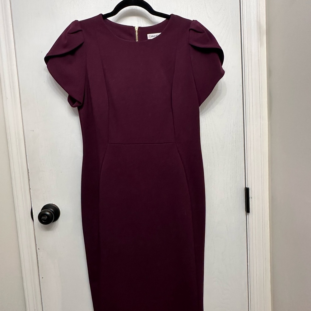 Calvin Klein Plum Midi Dress
